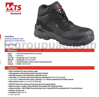 MTS Honeywell Total Flex Safety Shoes Made in France