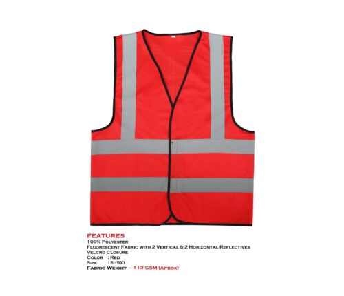 Red Reflective Safety Vest